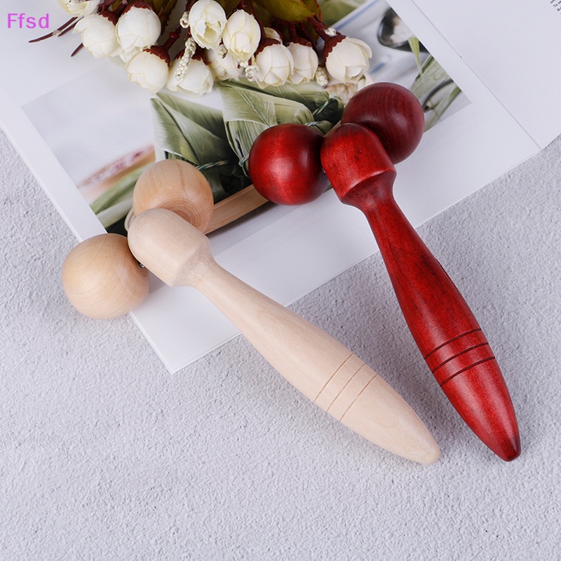 {Ffsd} Thanh Lăn Mát Xa Mặt / Mắt Bằng Gỗ Giúp Thư Giãn Giảm Béo Tiểu Học * Bán Chạy