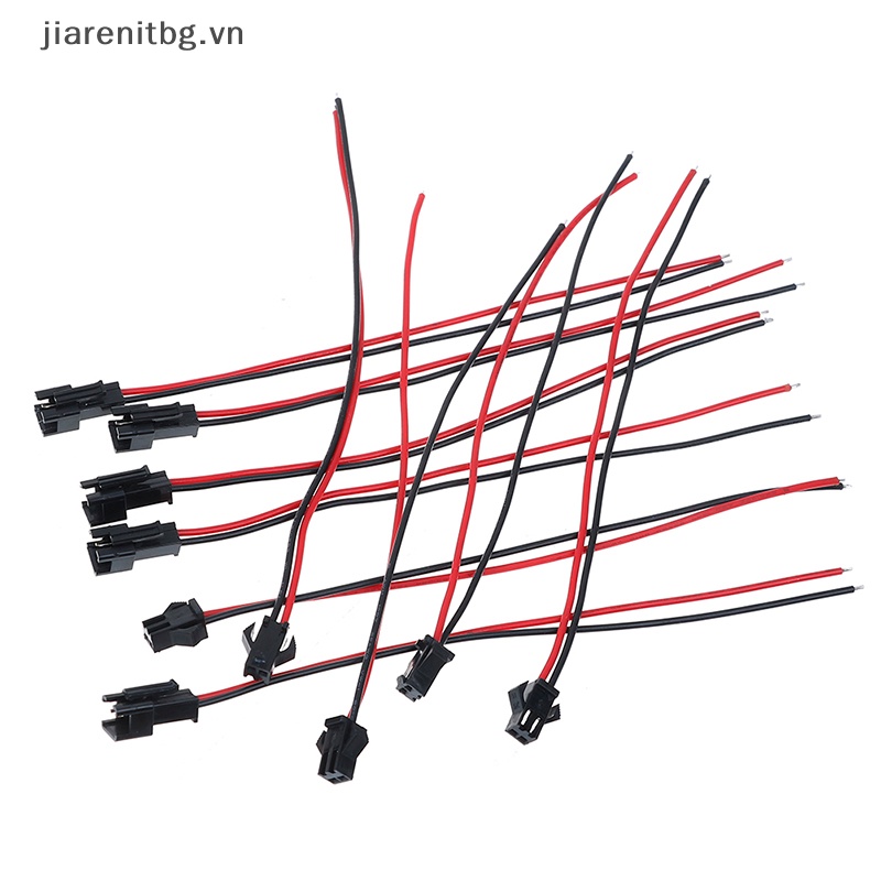 Set 10 Đầu Nối Dây Điện JST SM 2pins 15cm