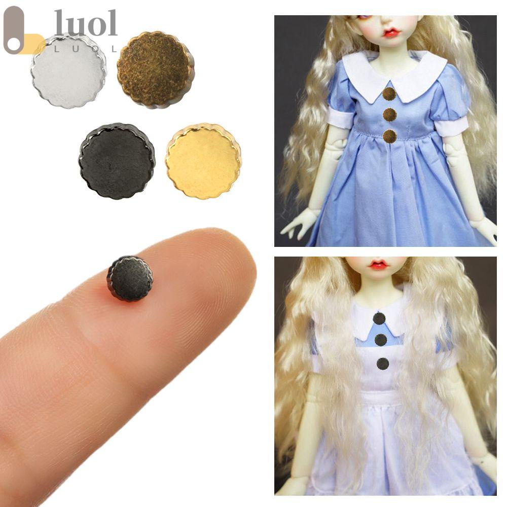 Set 20 / 40 Nút Tròn 5mm Gắn Thắt Lưng Cho Búp Bê DIY
