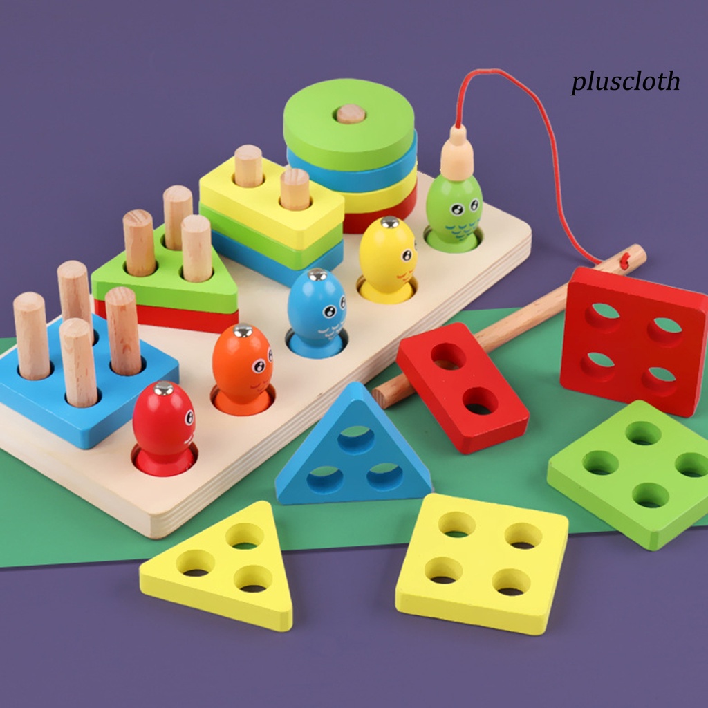 1 Bộ Đồ Chơi Xây Dựng Bốn Bưu Thiếp Hình Học Nhiều Màu Sắc Dùng Làm Quà Tặng Sinh Nhật Cho Bé Mẫu Giáo