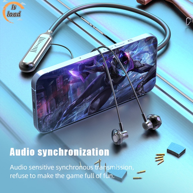 [IS] Tai Nghe Chụp Tai Bluetooth Không Dây Đeo Cổ Có Màn Hình Kỹ Thuật Số Hiệu Quả Thấp Chơi Game
