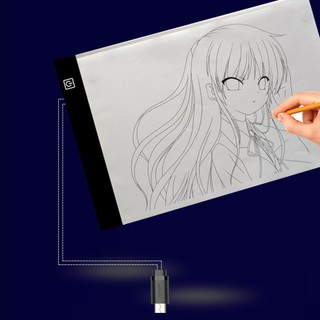 Led Digital Tablet Light Box Touch Control Dimmable Drawing Tracing Animation Copy Board Table Pad Panel Plate [Q/2]