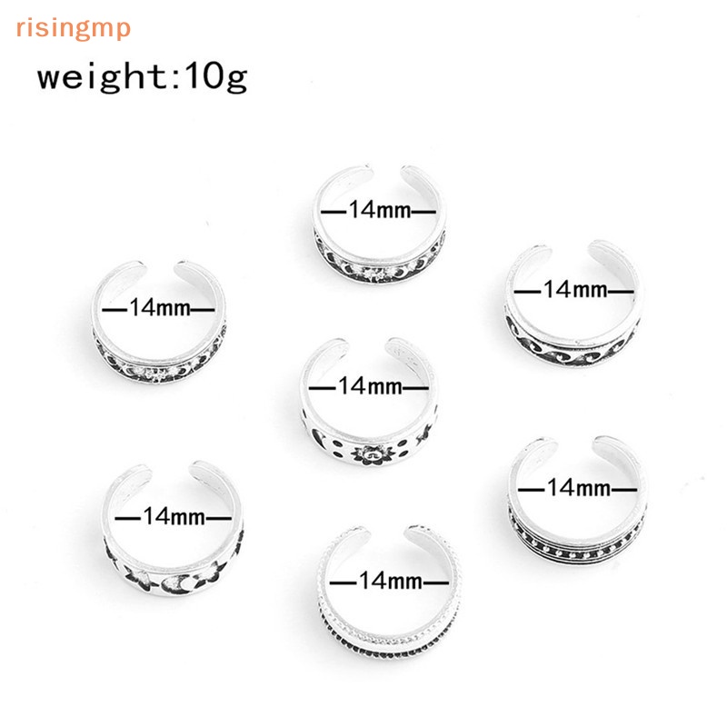 Bộ 7 Nhẫn Đeo Ngón Chân Phong Cách Vintage Xinh Xắn