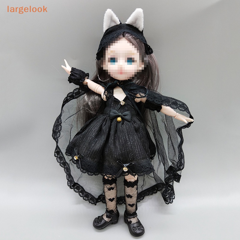 Set 6 Búp Bê Đồ Chơi Thay Đổi Màu Đen Kích Thước 30CM