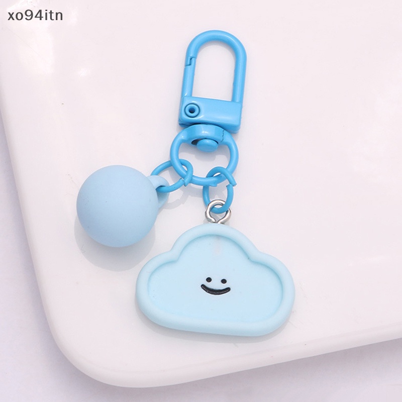 Móc Khóa Mặt Tròn / Đám Mây In Họa Tiết Hoạt Hình Dễ Thương Dùng Làm Quà Tặng / Trang Sức / Móc Khóa /