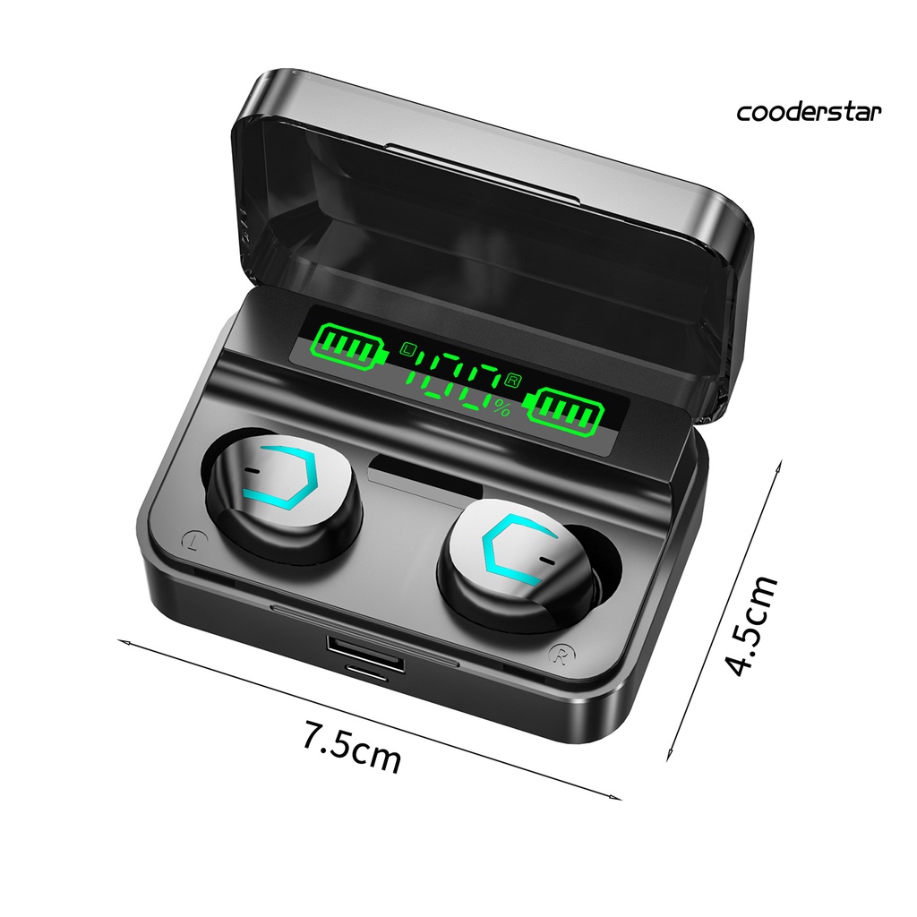 Tai Nghe Nhét Tai Không Dây M36 Kết Nối Bluetooth 5.2 Âm Thanh HiFi Có Màn Hình LED Cảm Ứng Vân Tay Cho iOS Android