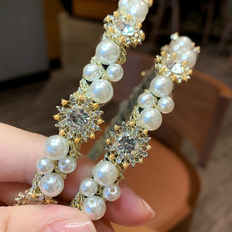 Flgo Băng Đô Cài Tóc Đính Ngọc Trai Phong Cách Bachelorette Vintage Tinh Tế Dành Cho Cô Dâu / Tiệc Cưới