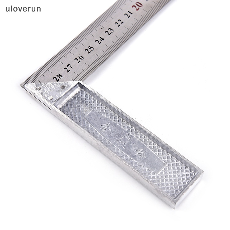 1 Thước Đo Góc 90 Độ Bằng Thép Không Gỉ 15x30cm
