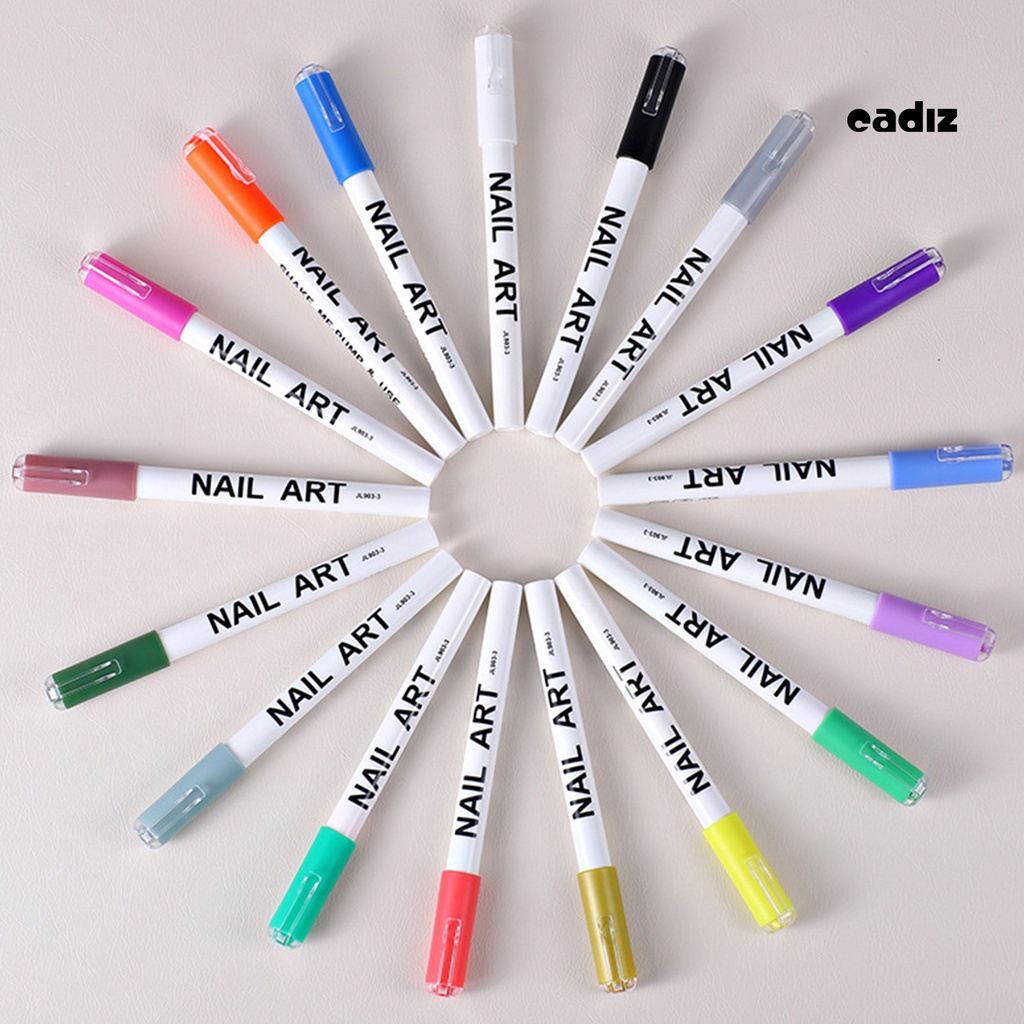 Set 12 Bút Vẽ Móng Tay Nghệ Thuật Bằng Nhựa PP Thân Thiện Với Môi Trường Nhanh Khô Dễ Sử Dụng