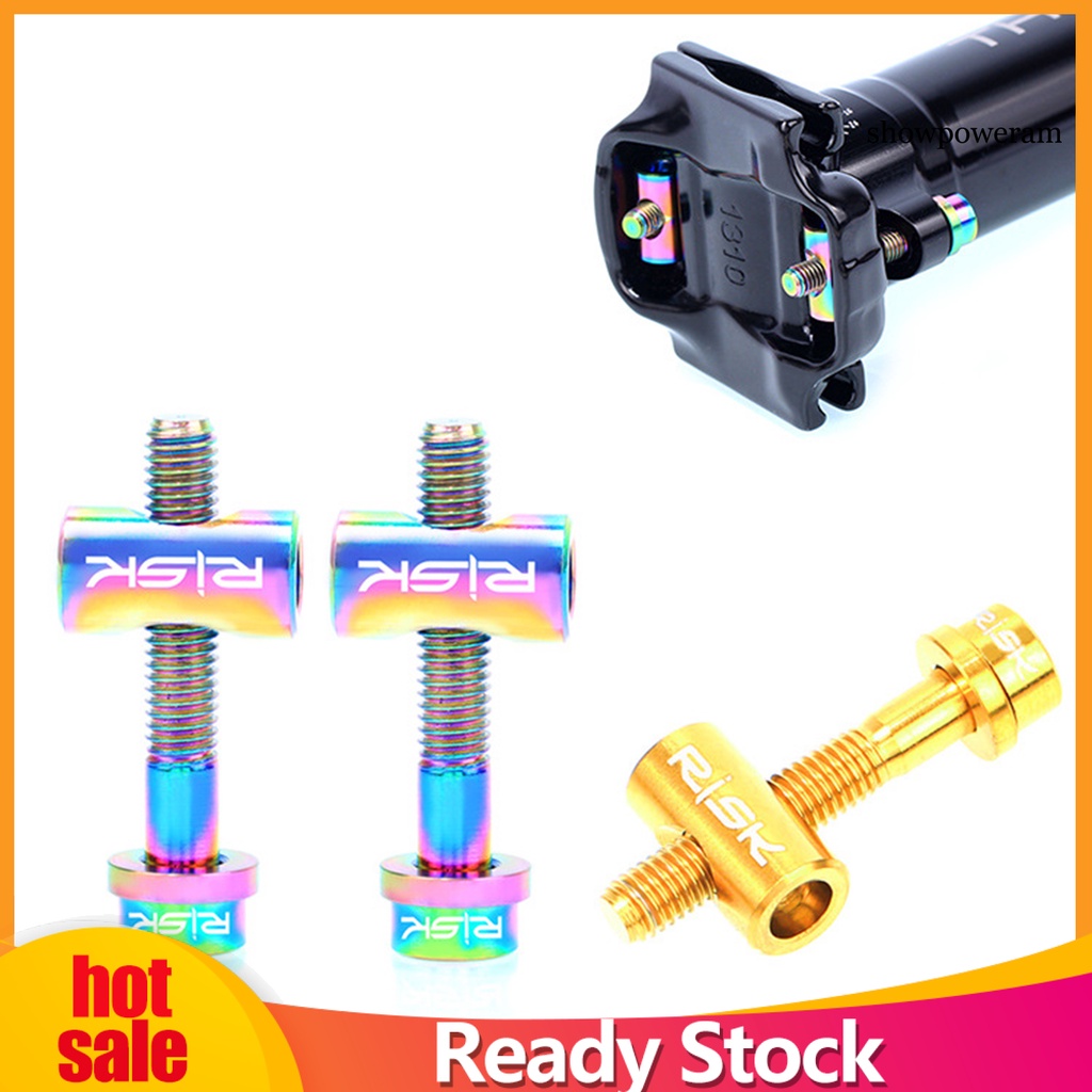 Set 2 Ốc Vít Cố Định Yên Xe Đạp Chống Oxy Hóa Chống Ăn Mòn