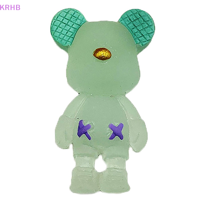 Kẹp Tóc Hình Gấu Bằng Resin Phát Sáng DIY Mới