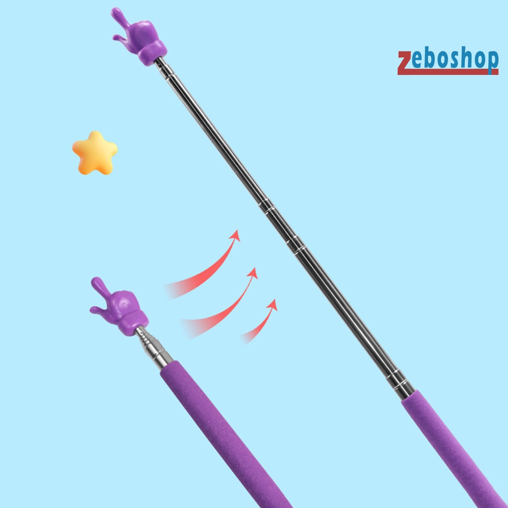 Zeboshop Thanh Thép Không Gỉ Thiết Kế Ngón Tay Có Thể Thu Gọn Đa Chức Năng Hỗ Trợ Dạy Học Trường Học