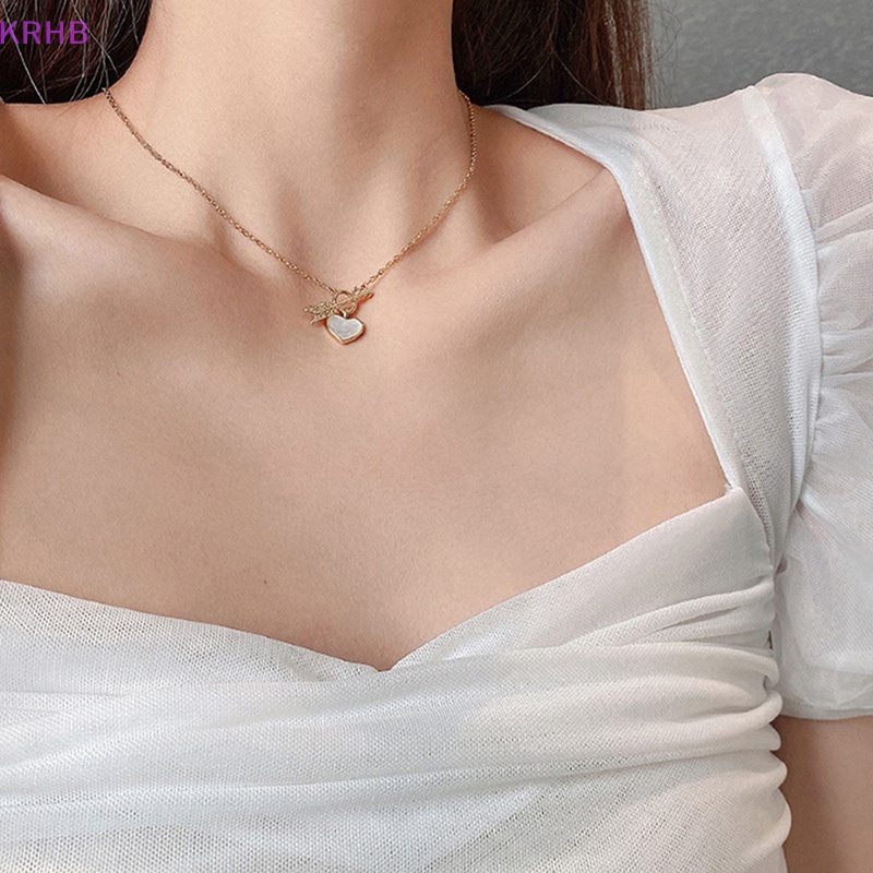 Vòng cổ Mặt Hình Trái Tim Phong Cách Âu Mỹ Thời Trang Cho Nữ Mới