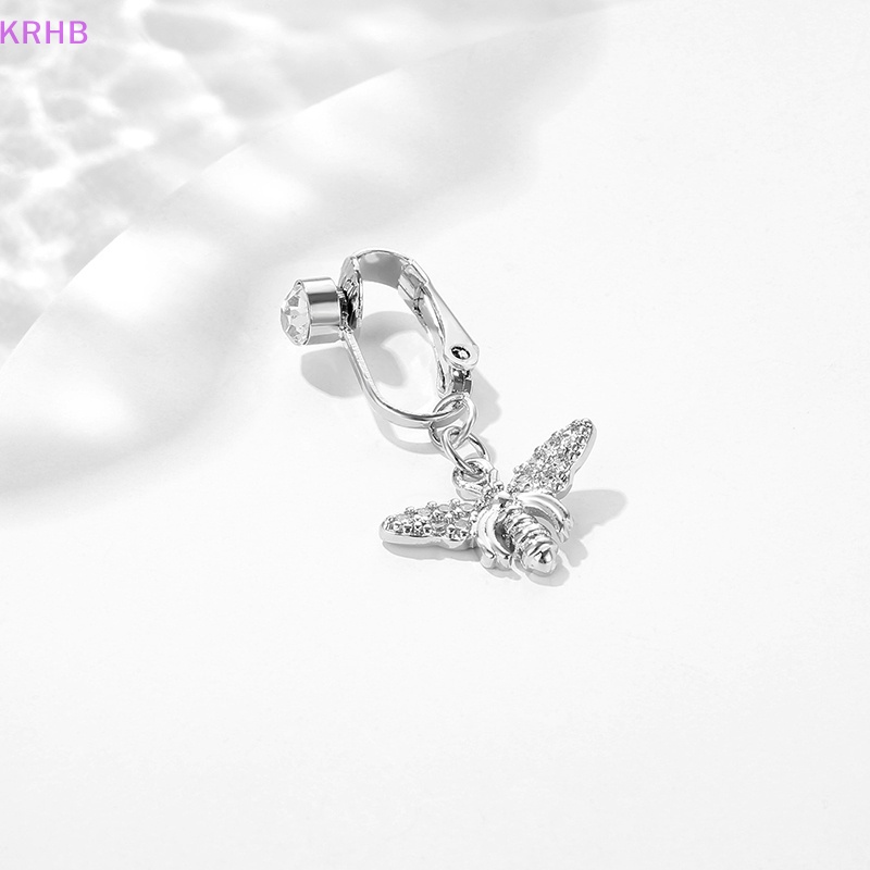 Khuyên Rốn Thép Đính Đá Zircon Hình Ong Sáng Tạo Quyến Rũ Mới