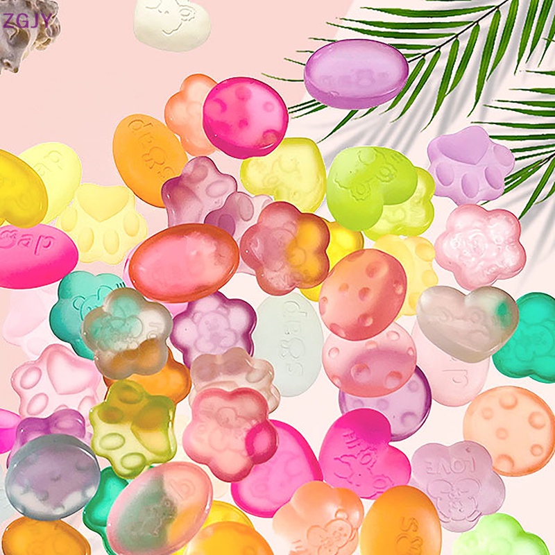 Set 10 Kẹp Tóc Mini Bằng Resin Dễ Thương DIY Mới