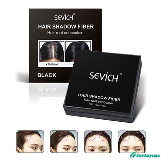 Sevich 12g dòng tóc bột không thấm nước màu nâu đậm tóc bóng bột 3 màu sắc tóc kem che khuyết điểm bột ngay lập tức che lên dikalu
