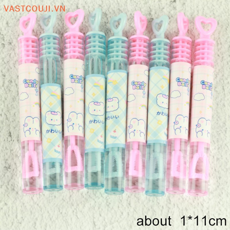 Bộ 36 Ống Thổi Bong Bóng Xà Phòng Tự Làm Hình Ngôi Sao / Trái Tim Nhiều Màu Sắc Dùng Trong Tiệc Sinh