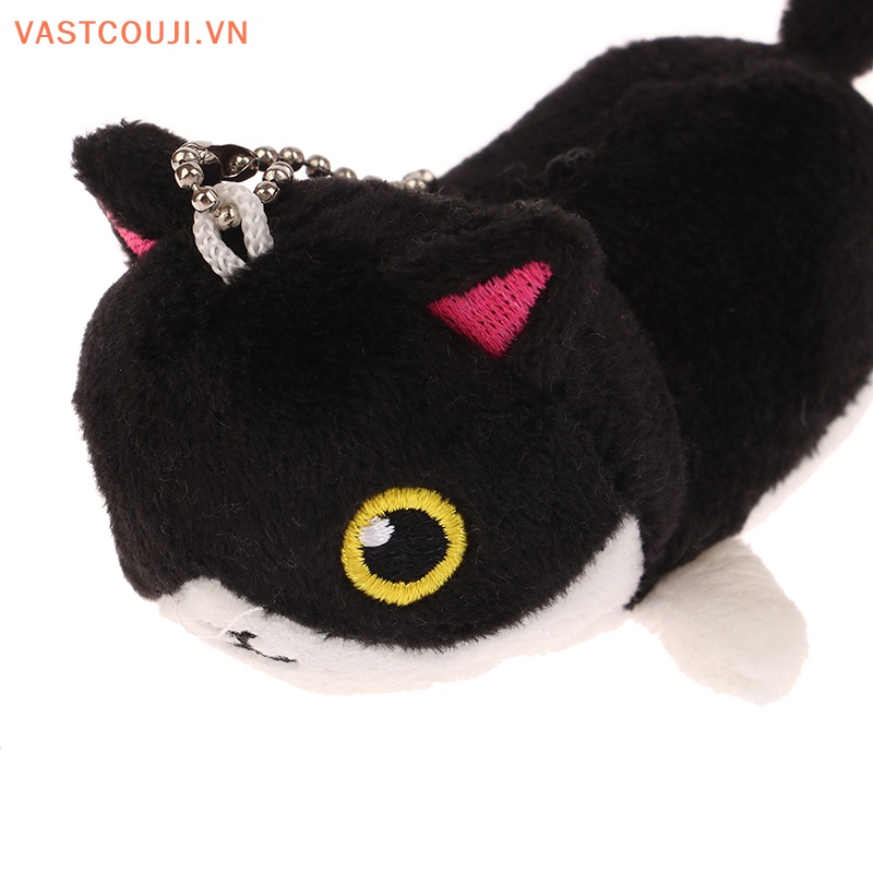 Móc Khóa Hình Mèo Đen Nhồi Bông Dễ Thương