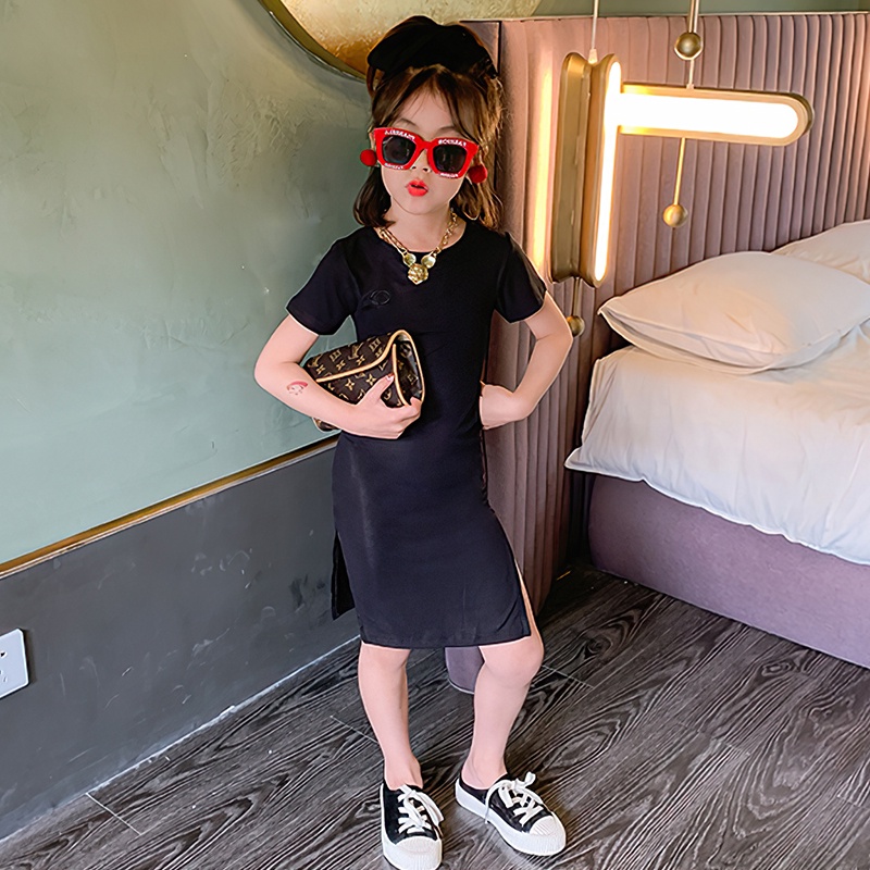 Đầm Hở Lưng Thời Trang Mùa Hè Quyến Rũ Cho Bé Gái 2-7 Tuổi