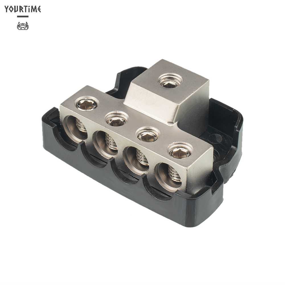 Khối Phân Phối Nguồn 4 Chiều 0GA Vào Tới 4GA Cho Âm Thanh Stereo Trên Xe Hơi