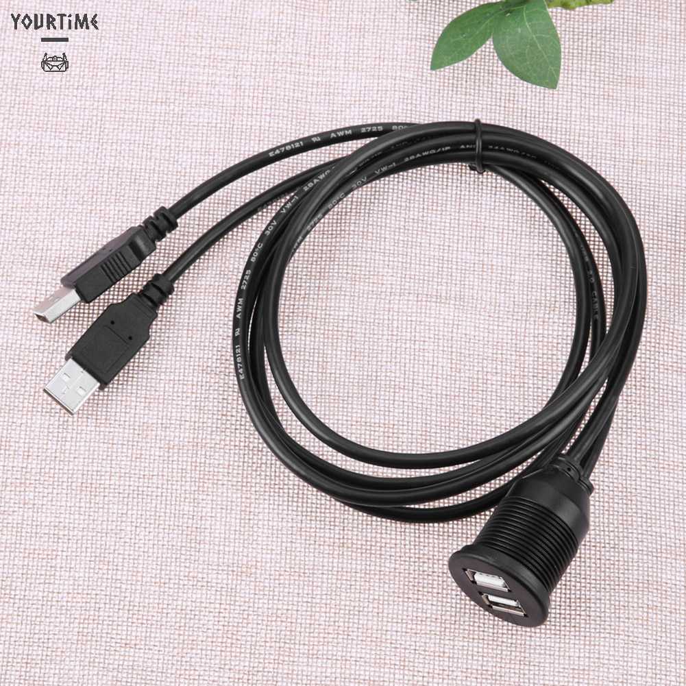 Dây Cáp Nối Dài Bảng Điều Khiển Xe Hơi Hai Cổng USB