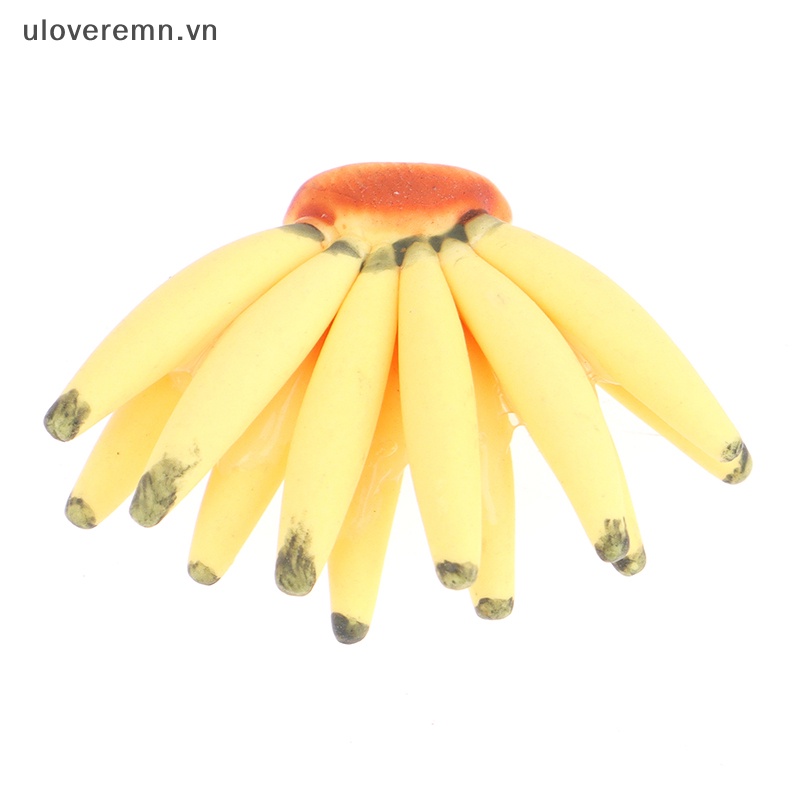 Quả Chuối Giả Bằng Nhựa Resin 1Bunch 1: 12 Trang Trí Nhà Búp Bê