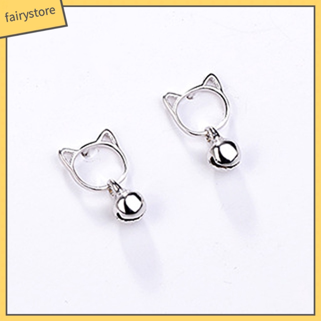 1 Đôi Bông Tai Hình Mèo Bằng Đồng Trang Trí Tiệc