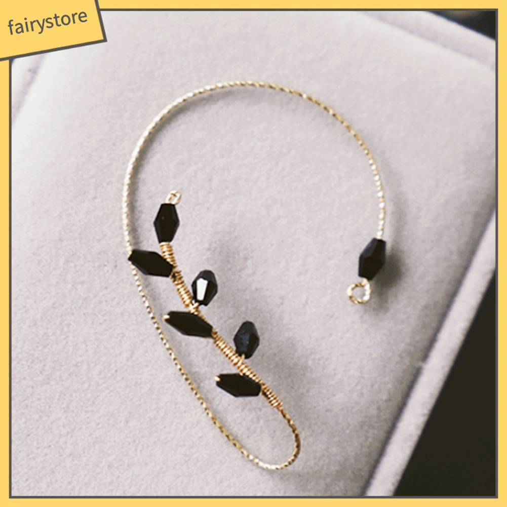 1 Khuyên Kẹp Vành Tai Không Cần Xỏ Lỗ Mạ Vàng Độc Đáo Cho Nữ