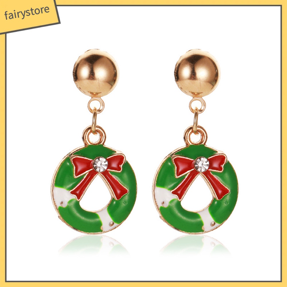 Bông Tai Hình Hoa Tuyết / Bí Ngô / Cây Thông Giáng Sinh Thời Trang Cho Nữ