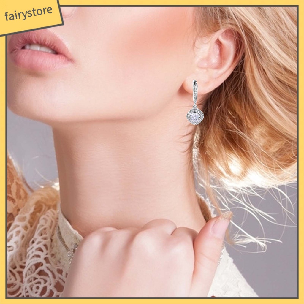 Bông Tai Hình Vuông Thời Trang Dành Cho Nữ