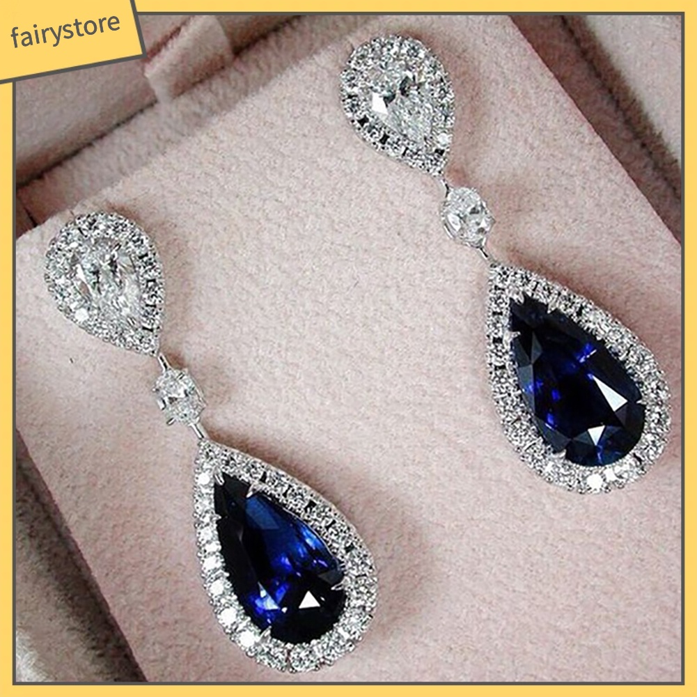 Bông Tai Đính Đá Hình Tròn Thời Trang Dành Cho Nữ