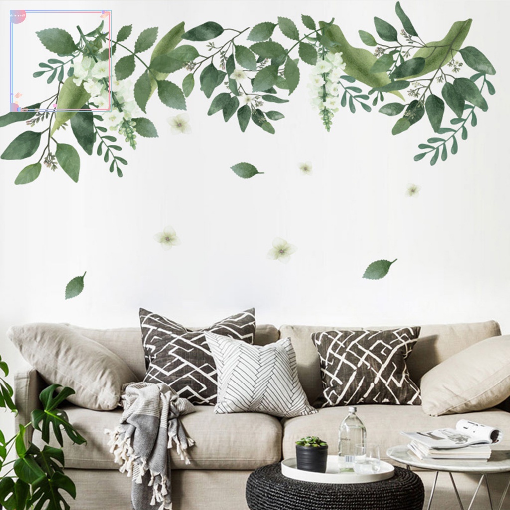 Giấy Dán Tường Họa Tiết Hoa Lá Vẽ Tay Trang Trí Phòng Học