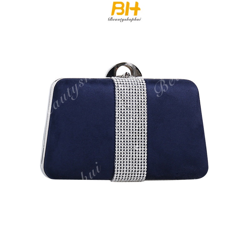 Túi Xách Nữ Hình Thang Đính Đá Sang Trọng