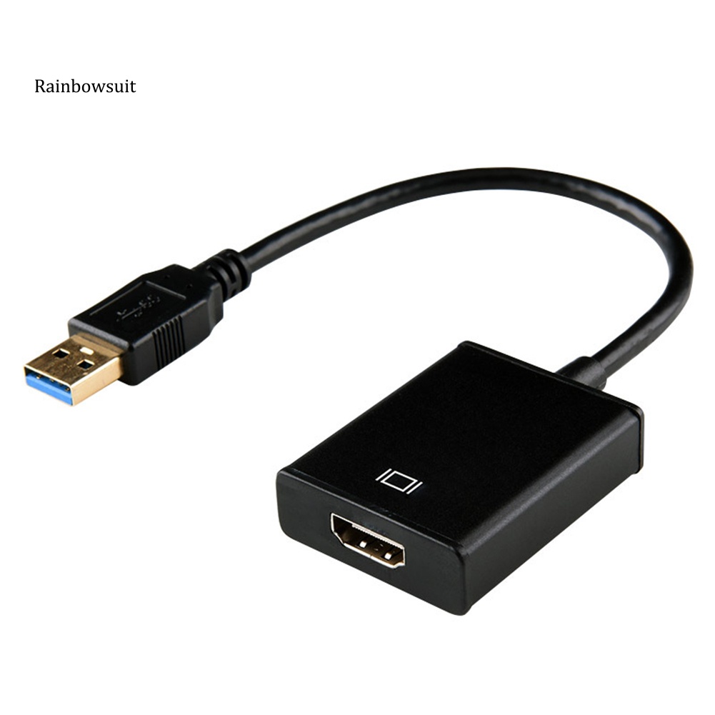 Bộ Thiết Bị Chuyển Đổi Âm Thanh / Video Từ USB 3.0 Sang HDMI 1080P Cho Windows XP 10 / 8 / 7