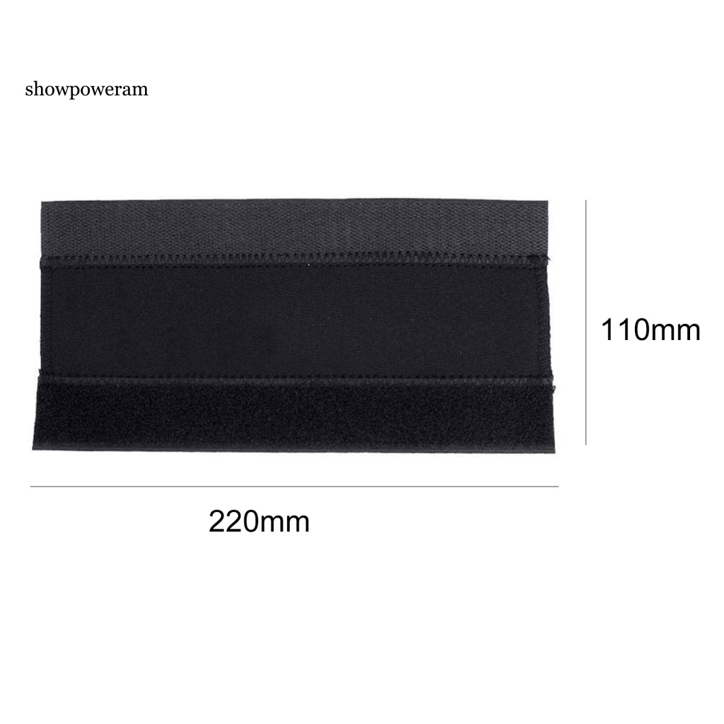 Miếng Dán Bảo Vệ Khung Xe Đạp Chống Trầy Xước Bằng Vải Neoprene Màu Đen Có Móc Xích Tiện Dụng