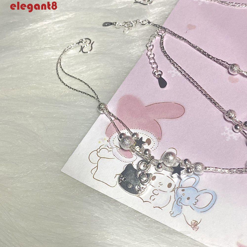 Vòng Đeo Tay Họa Tiết Hoạt Hình Đính Nơ Kuromi Melody Dễ Thương Dùng Làm Quà Tặng Sinh Nhật