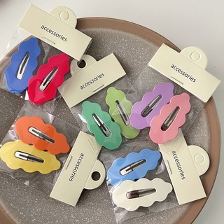 Set 2 Kẹp Tóc Nhiều Màu Dễ Thương