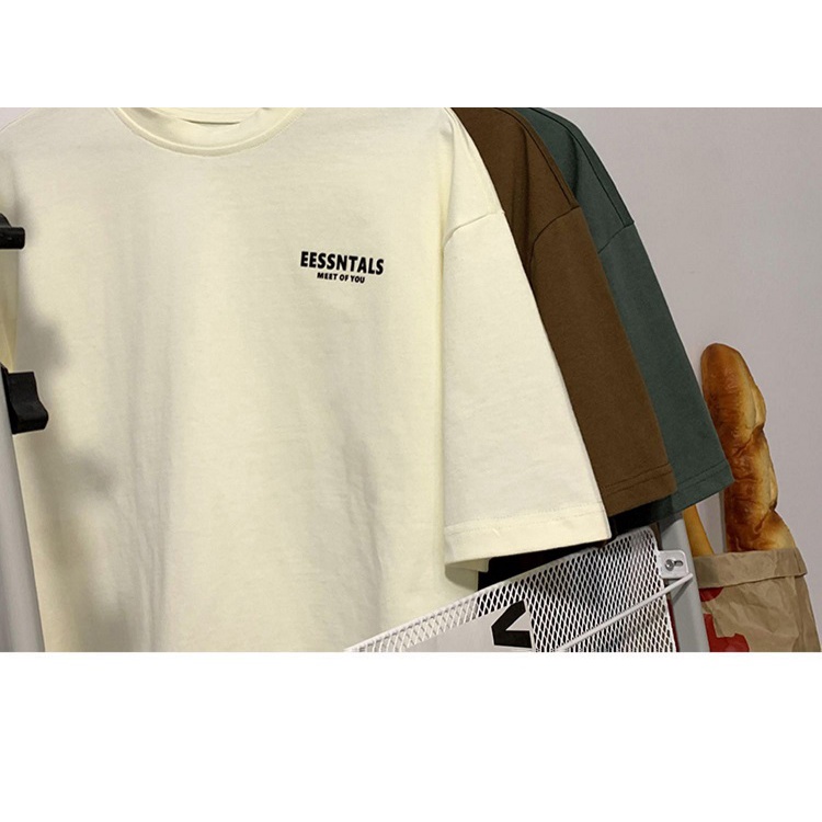 Áo Thun Tay Ngắn Cổ Tròn In Chữ Đơn Giản Thời Trang Dành Cho Nam