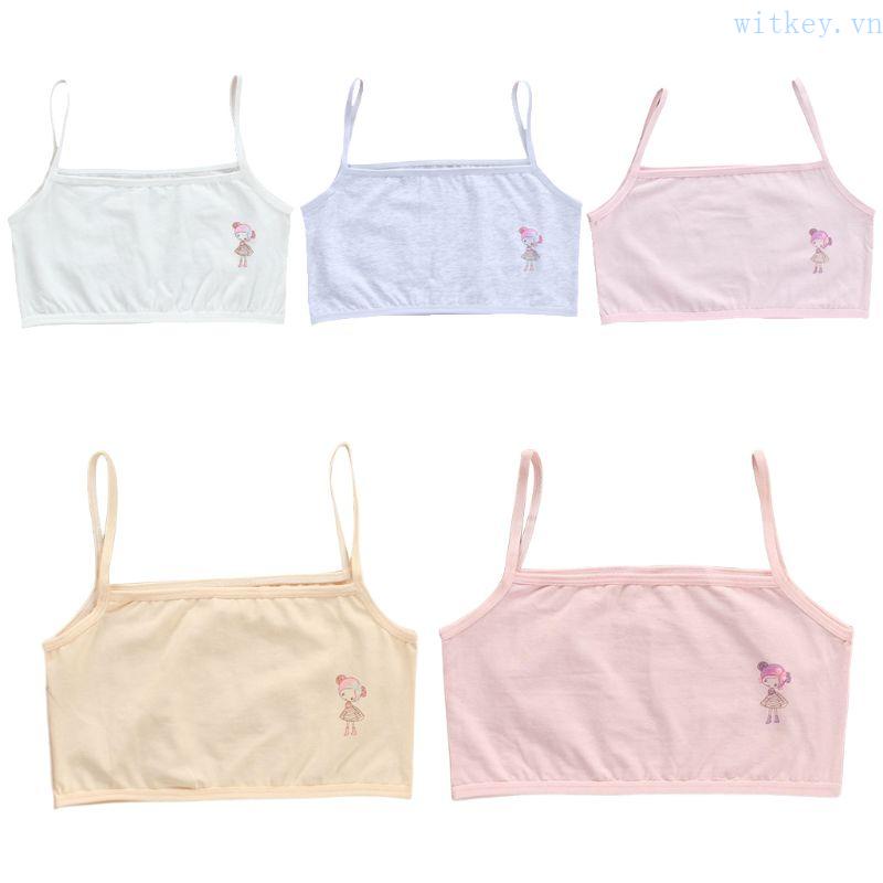 Áo Ngực Dây Mảnh Họa Tiết Hoạt Hình Dễ Thương Thời Trang Mùa Hè Cho Bé Gái
