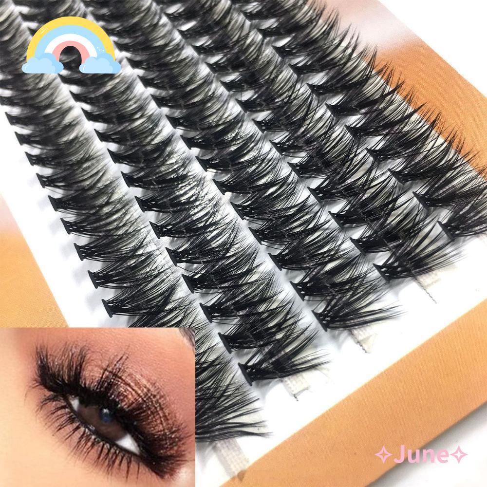 JUNE Hộp 5 Cặp Lông Mi Giả Dày Và Dài Trang Điểm Mắt Cá Nhân