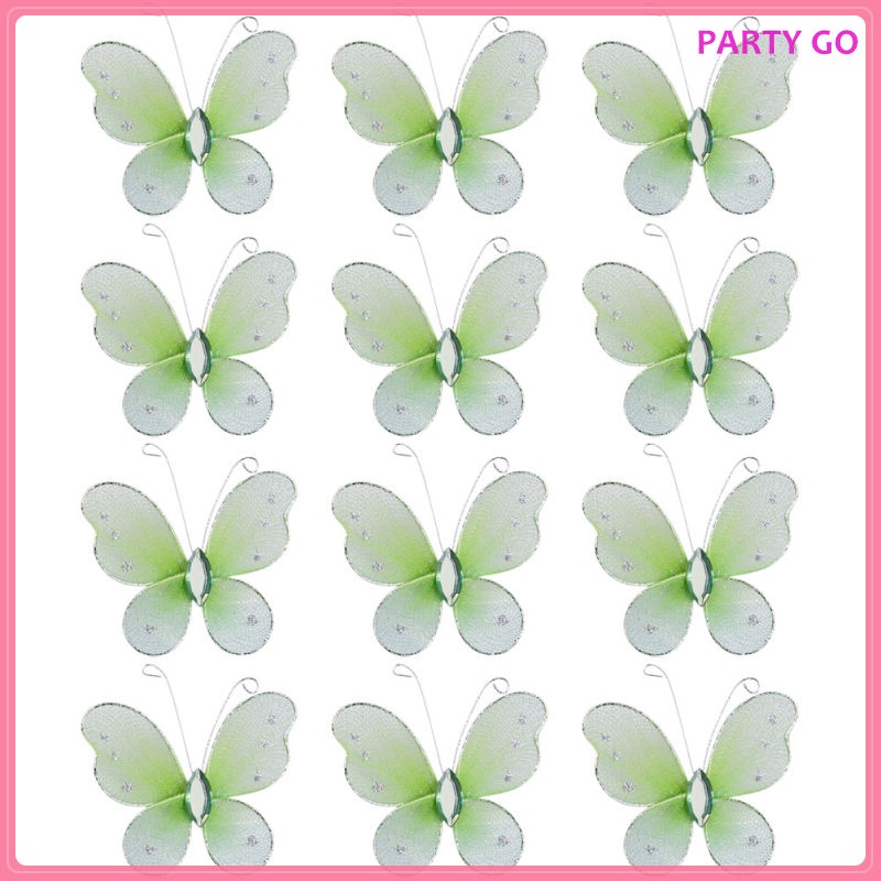 Bộ 12 Bươm Bướm Trang Trí Tiệc Cưới