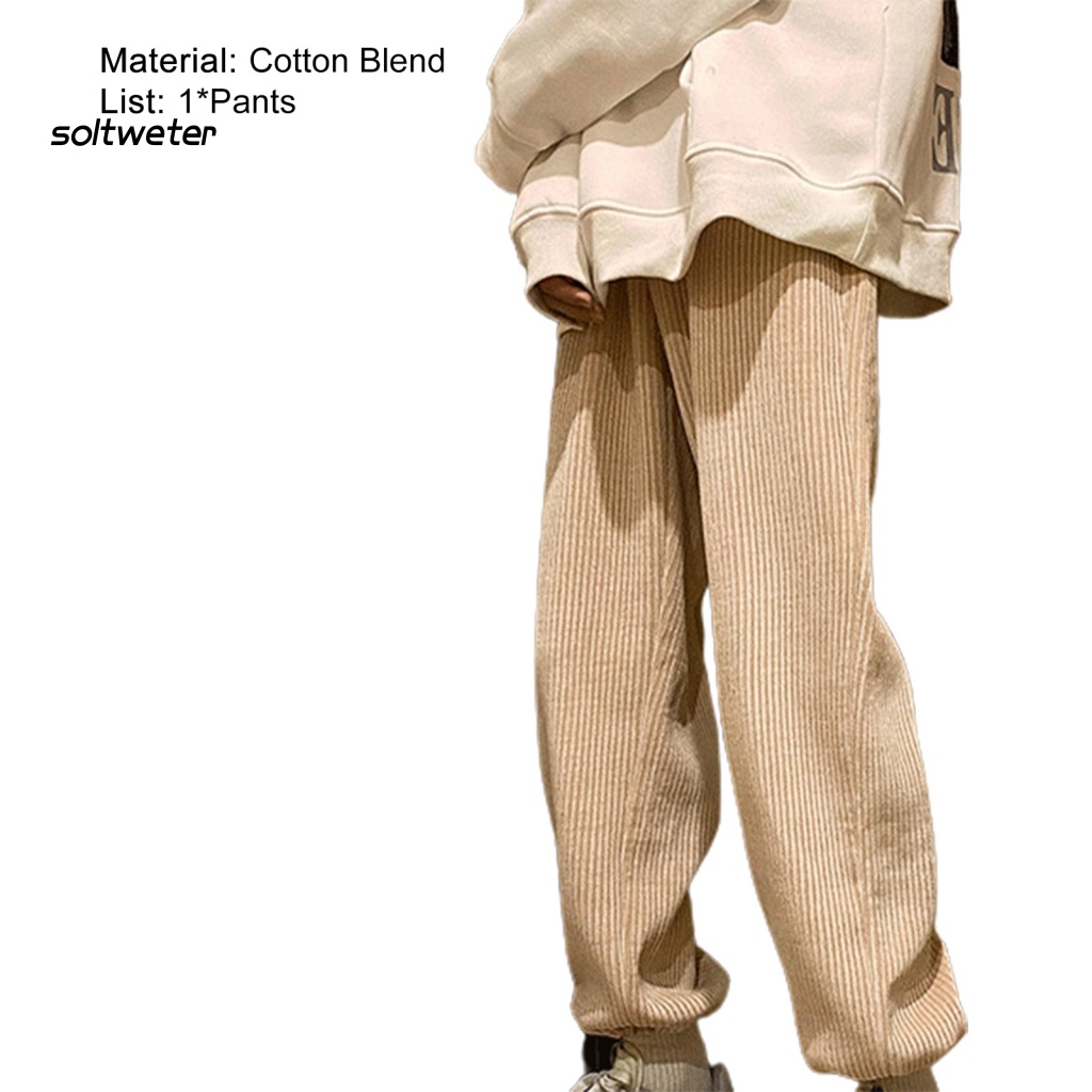 Quần Dài Lưng Cao Ống Đứng Màu Trơn Cỡ Lớn Thời Trang Cho Nam