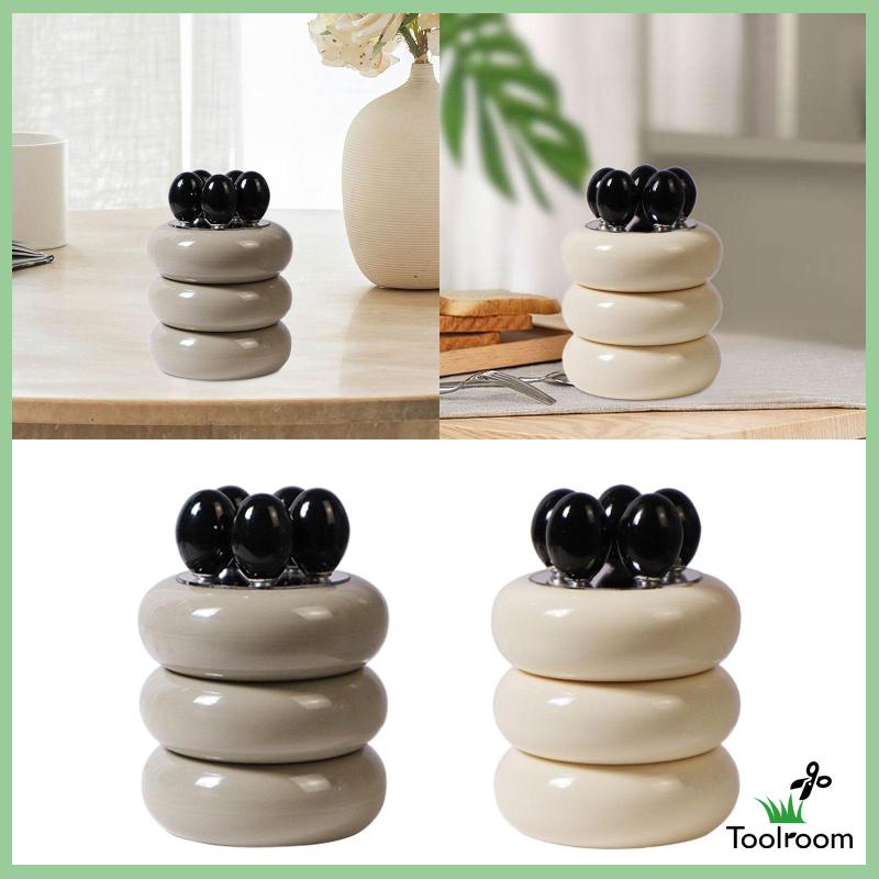 Nĩa Ăn Trái Cây Kèm Hũ Đựng Cho Nhà Bếp