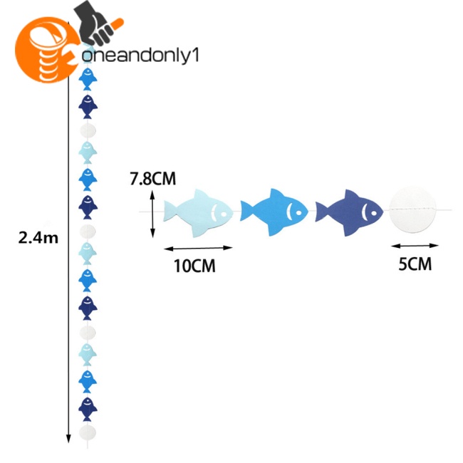 Băng Rôn Giấy Chủ Đề Biển Hoạt Hình Trang Trí Cửa Sổ