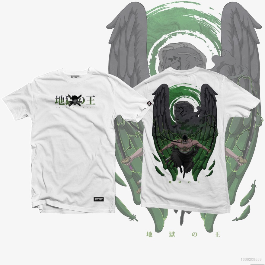 Áo Thun Tay Ngắn In Hình Nhân Vật Roronoa Zoro Trong Phim One Piece