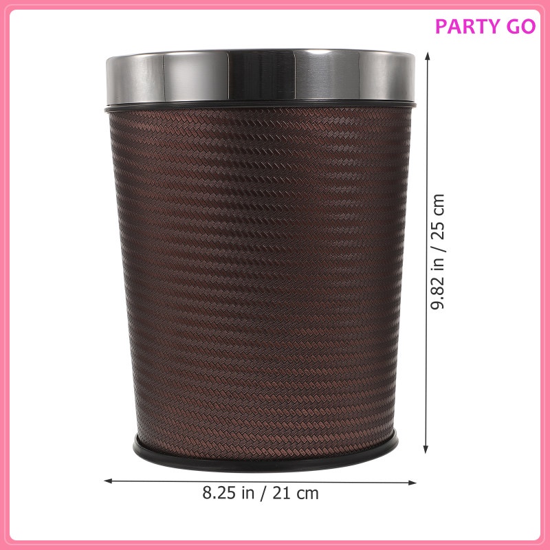 Thùng Đựng Rác Bằng Da Pu Phong Cách Retro Tiện Dụng Cho Nhà Bếp / Văn Phòng