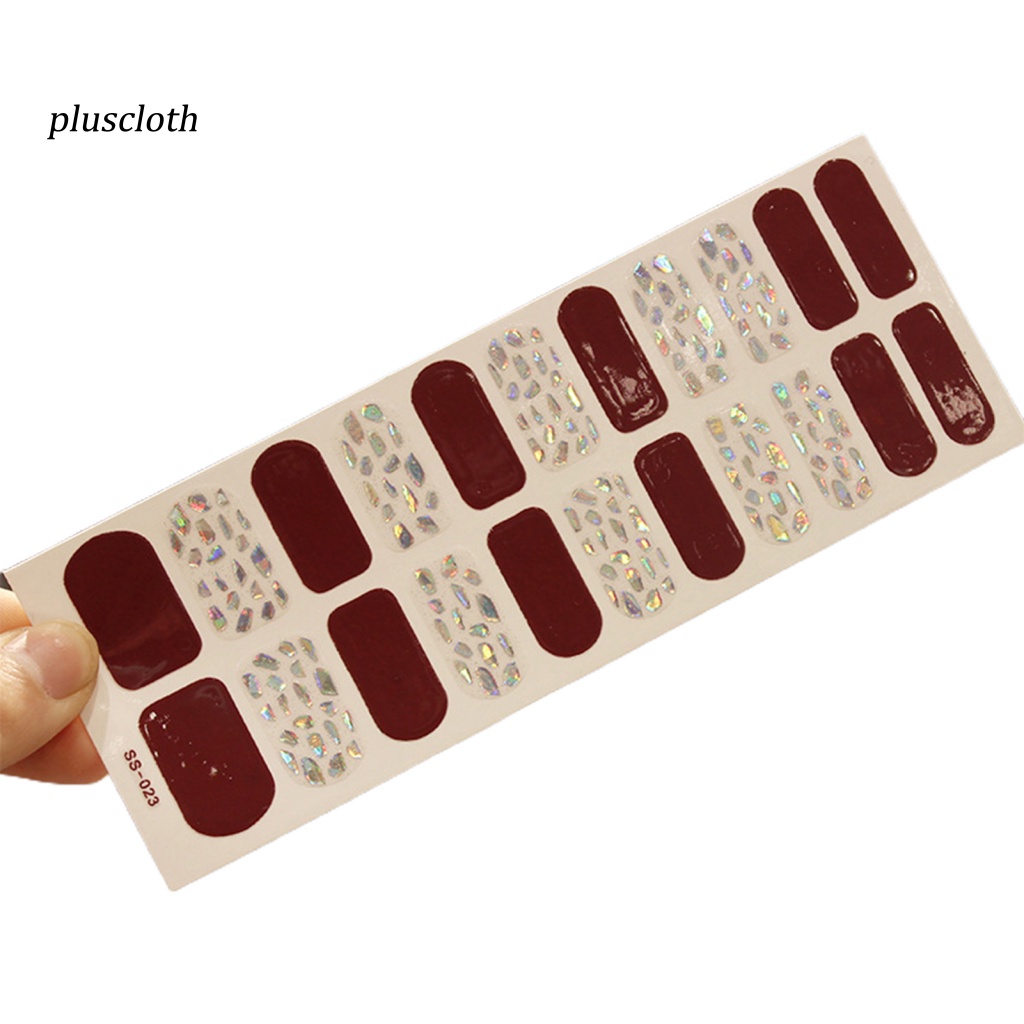 Bộ 22 Miếng Dán Móng Tay Mini Tự Dính Lấp Lánh Thời Trang Cho Salon