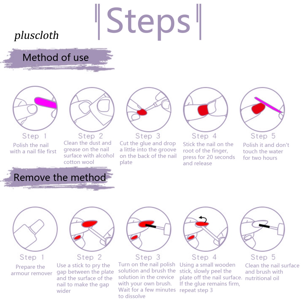 1 Bộ Móng Tay Giả Hình Trái Tim Bằng Nhựa ABS