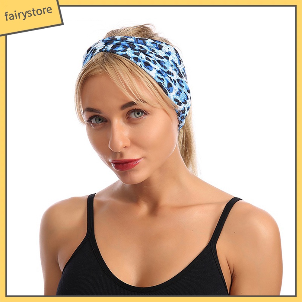 Băng Đô Co Giãn Họa Tiết Da Báo Thời Trang Dành Cho Nữ