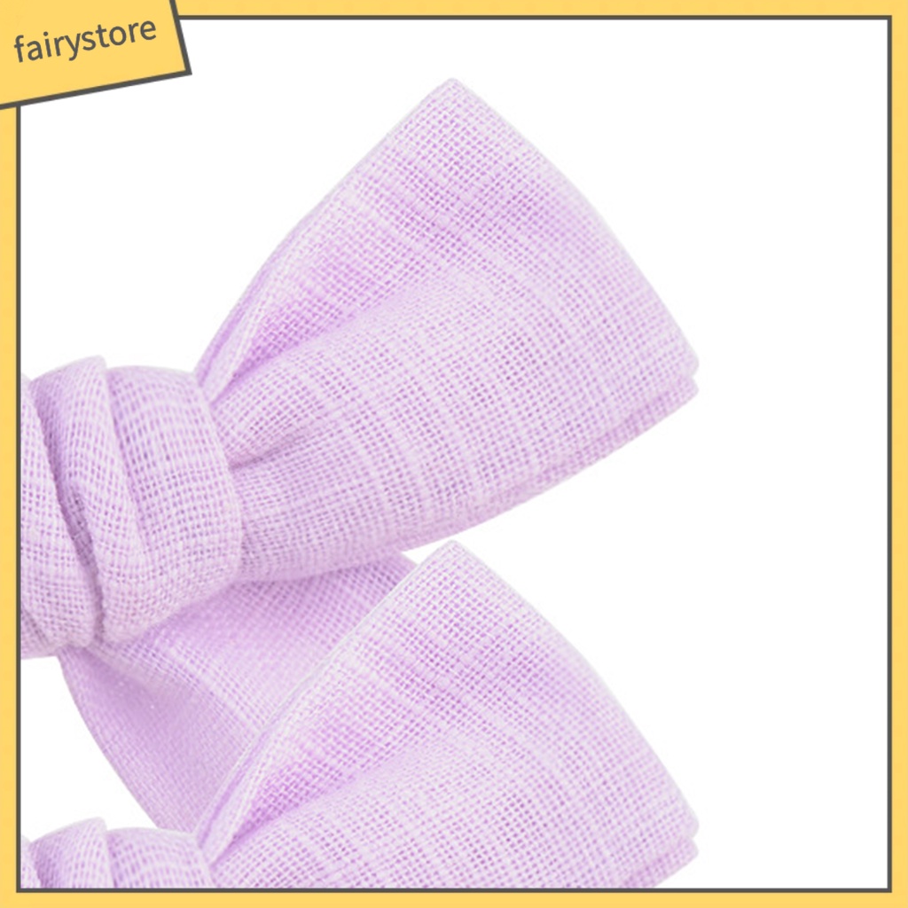 1 Cặp Kẹp Tóc Hình Nơ Bằng Kim Loại Tinh Tế